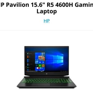 HP Pavillion R5 4600H 15'6" Gaming Computer